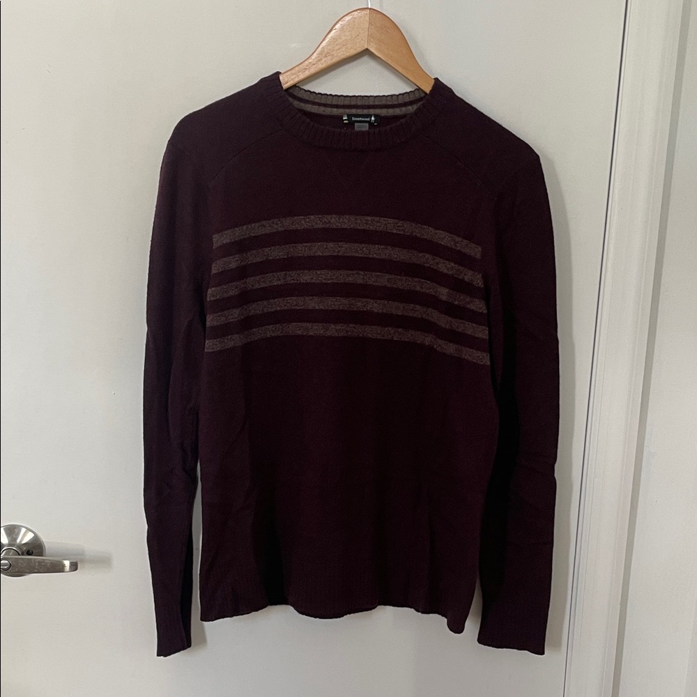 Smartwool Men's Dark Burgundy Crewneck Sweater